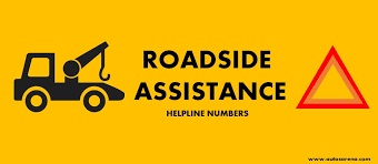 Y'all stuck on the side of the road? Look out for our bright yellow roadside assistance poster! It's got a sleek black tow truck icon on the left, bold "ROADSIDE ASSISTANCE" and "HELPLINE NUMBERS" smack dab in the middle, and a red and orange caution triangle to catch your eye on the right. Proudly brought to you by DFW Towing Service—your local heroes in heavy-duty help!